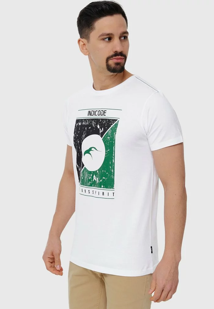 INDICODE JEANS T-shirt Imprimé - Offwhite 6 INDICODE JEANS T-shirt Imprimé - Offwhite – Image 6