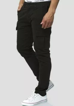 INDICODE JEANS Pantalon Cargo - Black -INDICODE JEANS Boutique 81d9d025ebbe40d0bd0f05fae33adb90