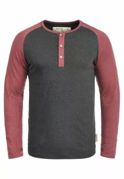INDICODE JEANS IDWINSTON - T-shirt à Manches Longues - Charcoal/wine -INDICODE JEANS Boutique 81e0a82a961941818b11157aba17713f