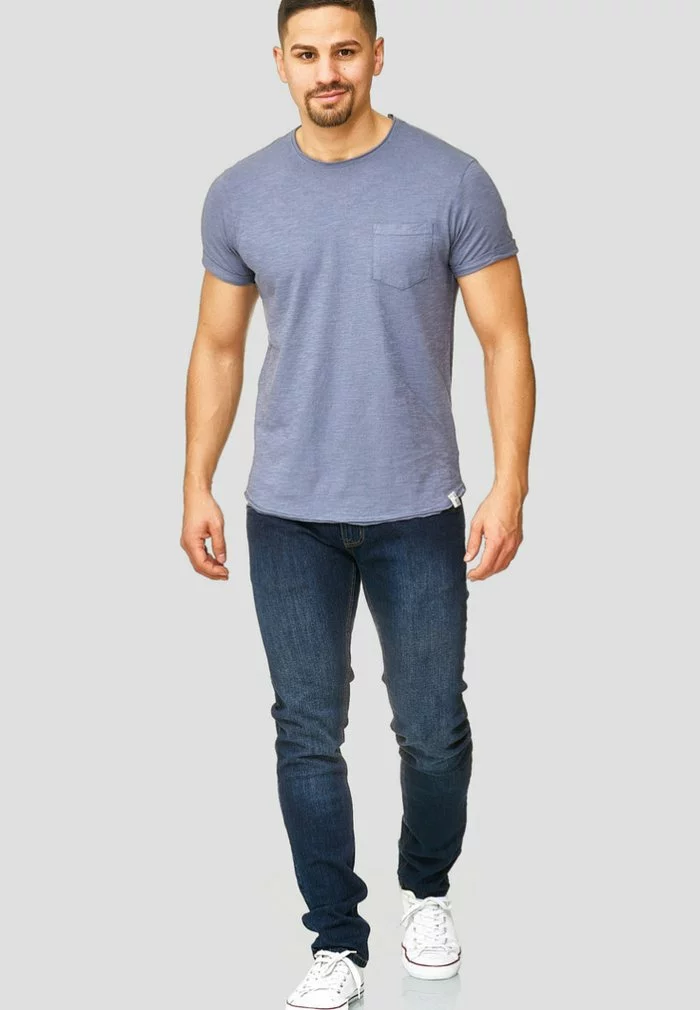 INDICODE JEANS WILBUR - T-shirt Imprimé - Blue/light Blue 2 INDICODE JEANS WILBUR - T-shirt Imprimé - Blue/light Blue – Image 2