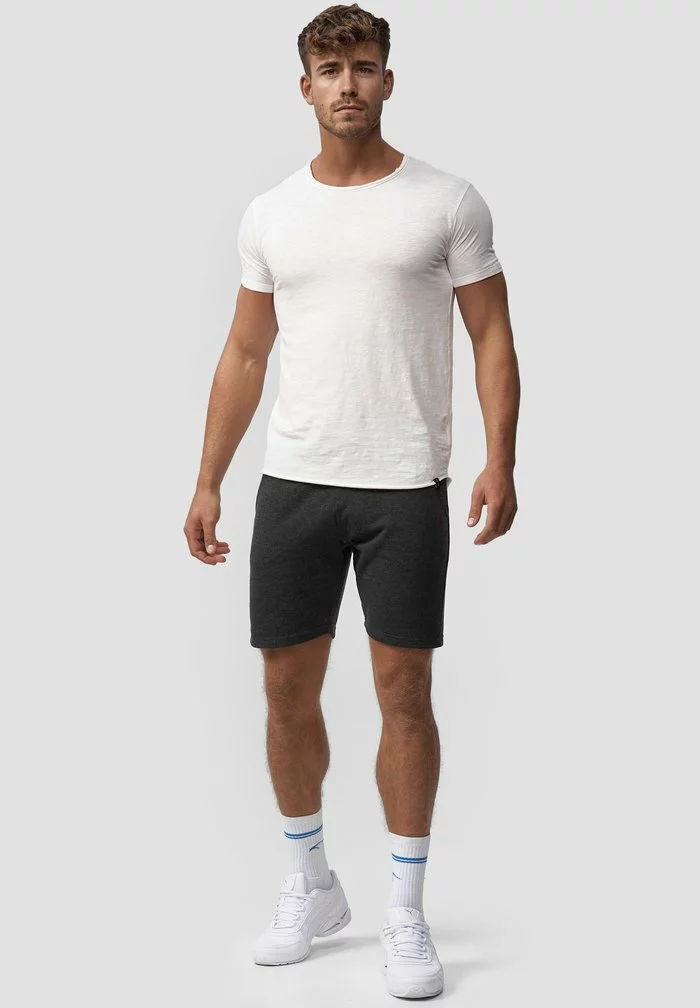 INDICODE JEANS Yates - Short - Charcoal Mix 2 INDICODE JEANS Yates - Short - Charcoal Mix – Image 2