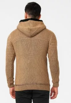 INDICODE JEANS Sweat à Capuche Zippé - Beige -INDICODE JEANS Boutique 83aa9deecafb42ebb135ec5f3ee10fa6