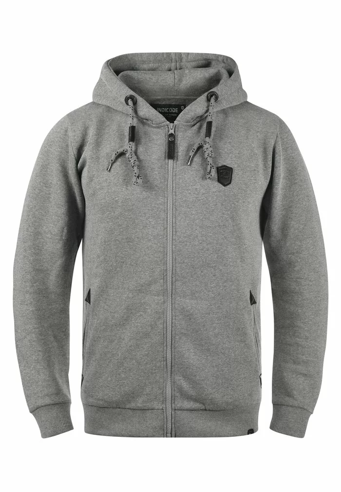 INDICODE JEANS IDBARNHILL - Sweat à Capuche Zippé - Grey Mix 5 INDICODE JEANS IDBARNHILL - Sweat à Capuche Zippé - Grey Mix â Image 5
