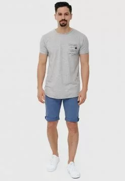 INDICODE JEANS MORAN - T-shirt Imprimé - Lt Grey Mix -INDICODE JEANS Boutique 8407ebe98cb14340a9eec3df9bd72a3e