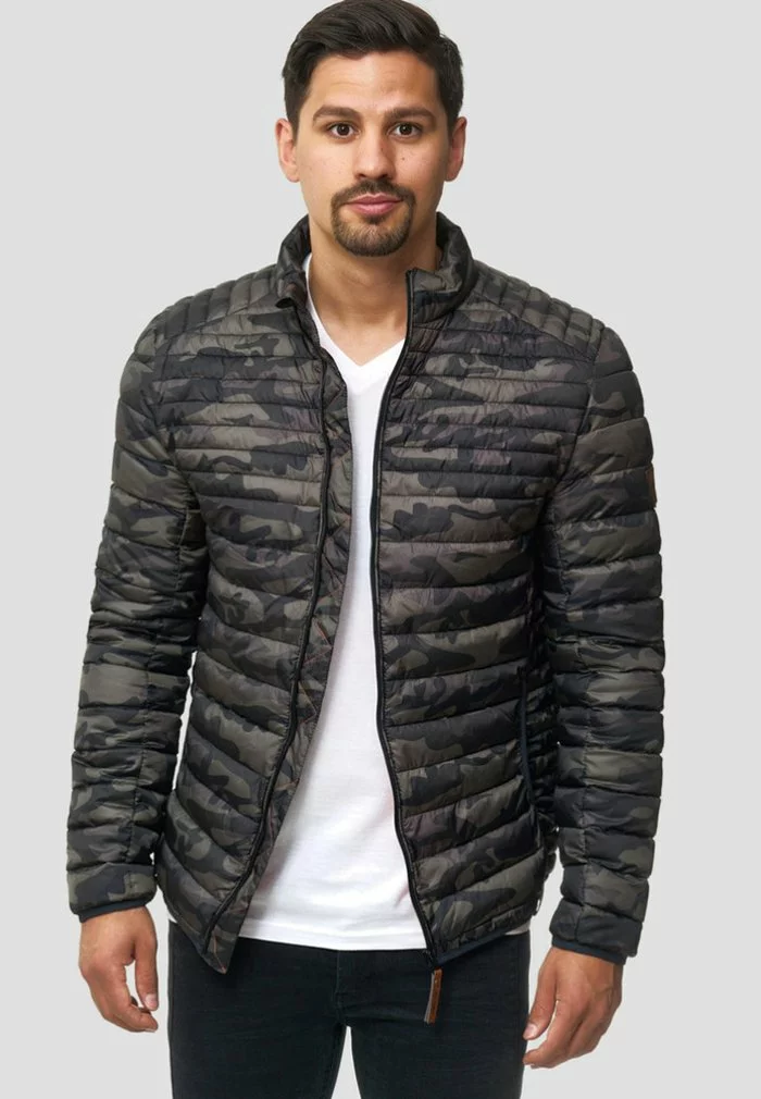 INDICODE JEANS Veste Mi-saison - Mottled Dark Green 1 INDICODE JEANS Veste Mi-saison - Mottled Dark Green