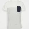 INDICODE JEANS ALFORD - T-shirt Imprimé - Offwhite