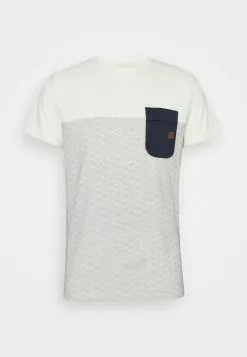 INDICODE JEANS ALFORD - T-shirt Imprimé - Offwhite