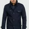 INDICODE JEANS BRANDAN - Manteau Court - Dark Blue