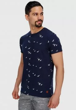 INDICODE JEANS MCFARLAND - T-shirt Imprimé - Navy -INDICODE JEANS Boutique 85ff1d5da4954927918014f2cbc11755
