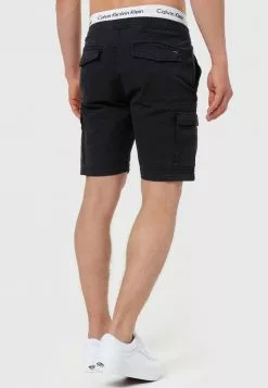 INDICODE JEANS KINNAIRD - Short - Black -INDICODE JEANS Boutique 86f312b0a49a4b809f0dcce7889d5c20