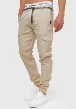 INDICODE JEANS BOOTH - Pantalon Cargo - Fog