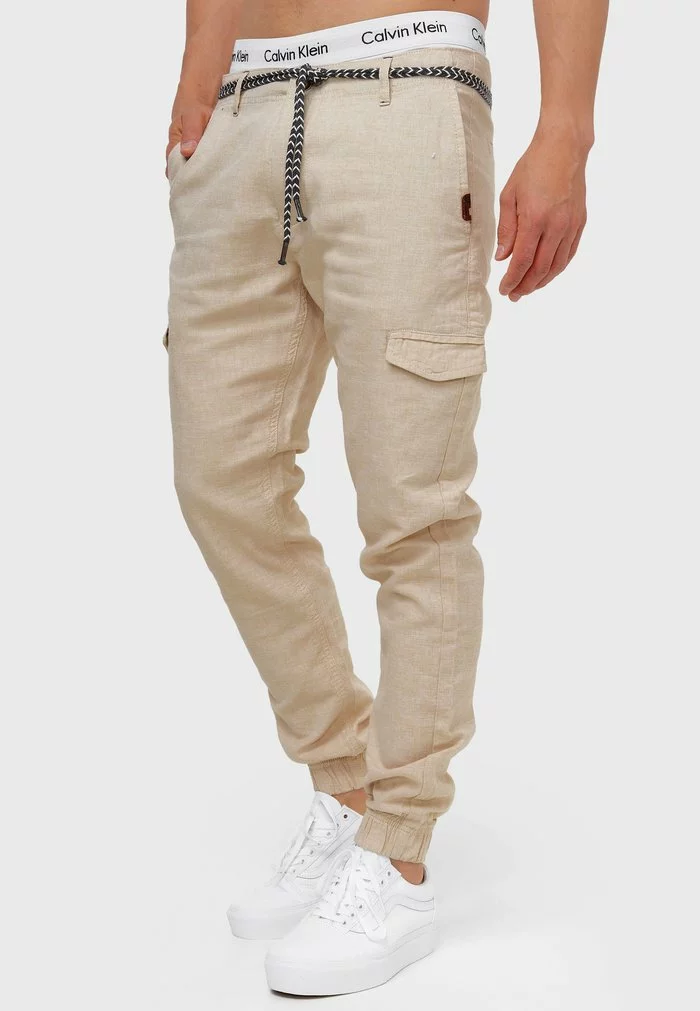 INDICODE JEANS BOOTH - Pantalon Cargo - Fog 1 INDICODE JEANS BOOTH - Pantalon Cargo - Fog
