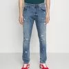 INDICODE JEANS EDWARDS - Jean Slim - Rub Bleach