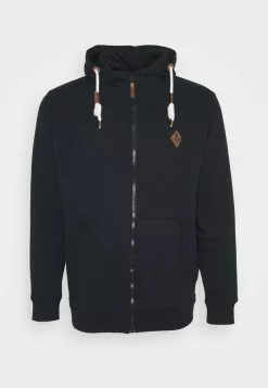 INDICODE JEANS QUINBY PLUS - Sweat à Capuche Zippé - Navy