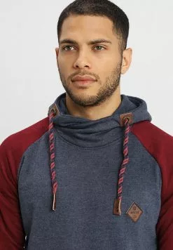 INDICODE JEANS DYOTT - Sweat à Capuche - Bordeaux Mix -INDICODE JEANS Boutique 8b2585d3fac841029992aec8cc983d9a