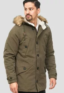 INDICODE JEANS Veste D'hiver - Dark Green