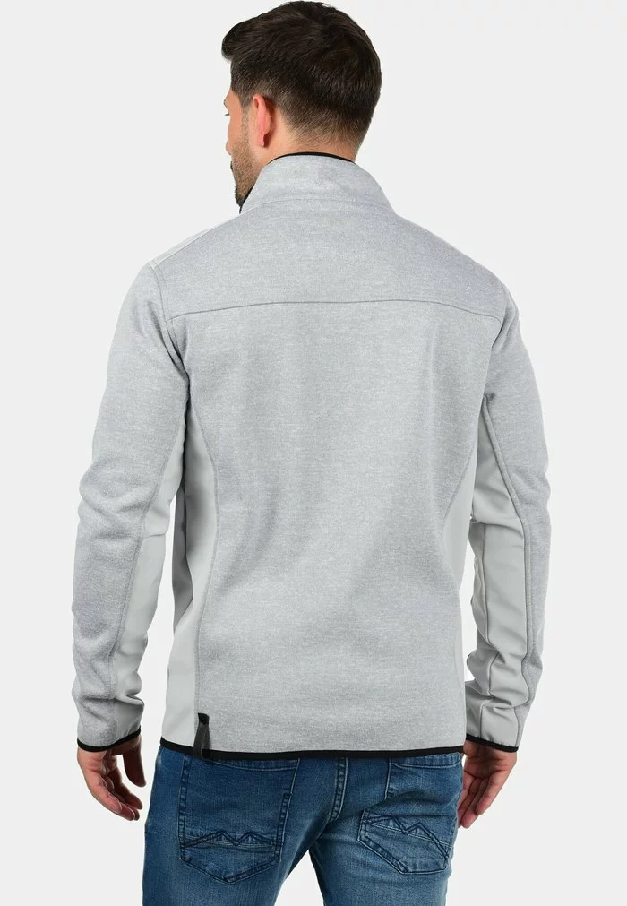 INDICODE JEANS IDESHER - Sweat à Capuche Zippé - Light Grey 2 INDICODE JEANS IDESHER - Sweat à Capuche Zippé - Light Grey – Image 2