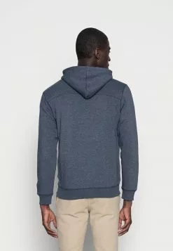INDICODE JEANS QUINBY - Sweat à Capuche Zippé - Navy Mix -INDICODE JEANS Boutique 8d5edb6025824de8b9b5a6d393b57908