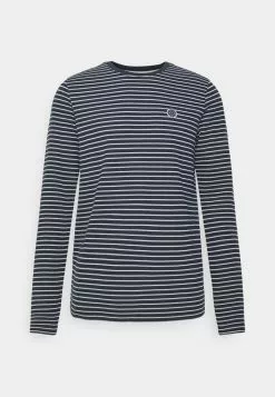 INDICODE JEANS AYRTON - T-shirt à Manches Longues - Navy