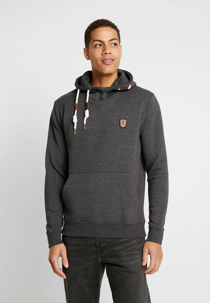 INDICODE JEANS NEVILLY - Sweat à Capuche - Charcoal Mix 1 INDICODE JEANS NEVILLY - Sweat à Capuche - Charcoal Mix