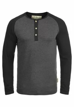 INDICODE JEANS IDWINSTON - T-shirt à Manches Longues - Charcoal/black -INDICODE JEANS Boutique 901064c1cafd43f59468739f764c9074