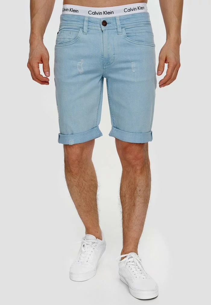 INDICODE JEANS Short En Jean - Blue Wave 1 INDICODE JEANS Short En Jean - Blue Wave