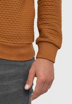 INDICODE JEANS BERMIE - Sweat à Capuche Zippé - Mottled Brown -INDICODE JEANS Boutique 90e65f5c982e4f6e926370d2a0eeb67b