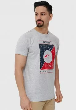 INDICODE JEANS T-shirt Imprimé - Lt Grey Mix -INDICODE JEANS Boutique 91420ed511904ac2b292f9ad79054dd1