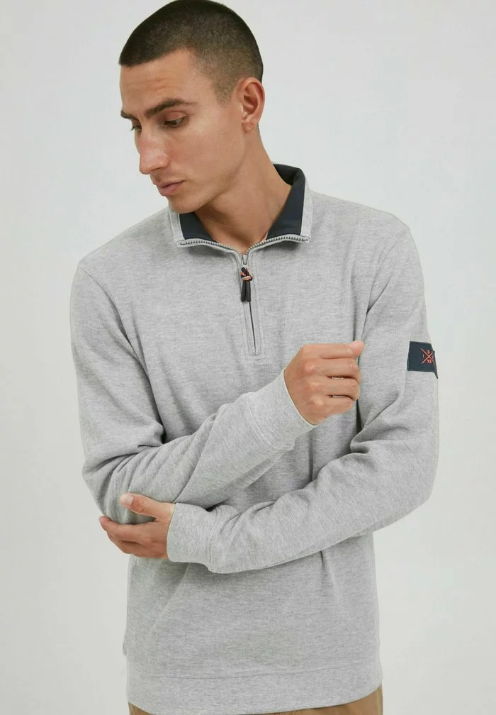 INDICODE JEANS IDARCELINO - Pullover - Light Grey Mix 1 INDICODE JEANS IDARCELINO - Pullover - Light Grey Mix