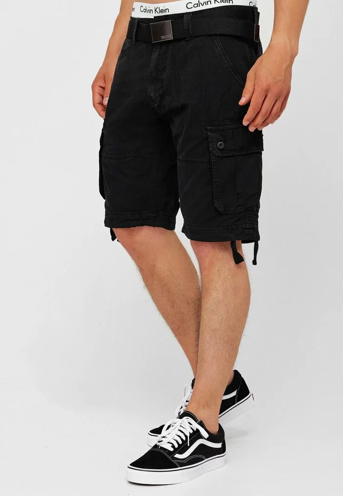 INDICODE JEANS CARGO ABNER - Short - Black 5 INDICODE JEANS CARGO ABNER - Short - Black – Image 5