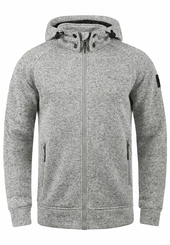 INDICODE JEANS IDCHILLINGWORTH - Sweat à Capuche Zippé - Light Gray 5 INDICODE JEANS IDCHILLINGWORTH - Sweat à Capuche Zippé - Light Gray – Image 5