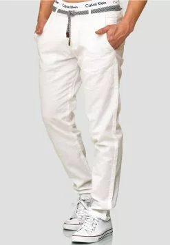 INDICODE JEANS HAVER - Pantalon Classique - Offwhite