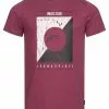 INDICODE JEANS LEONARDO - T-shirt Imprimé - Bordeaux Mix
