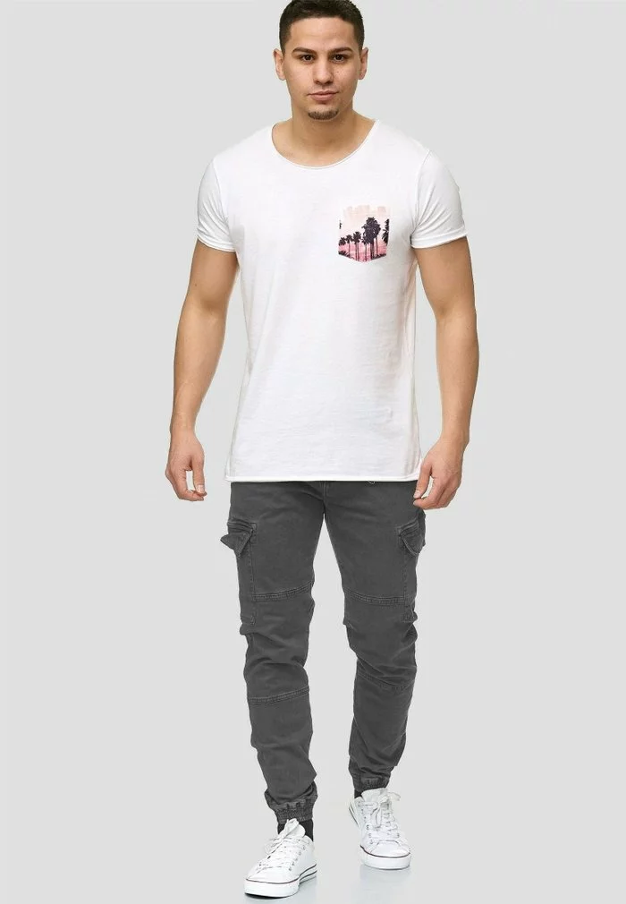 INDICODE JEANS AUGUST - Pantalon Cargo - Raven 2 INDICODE JEANS AUGUST - Pantalon Cargo - Raven â Image 2