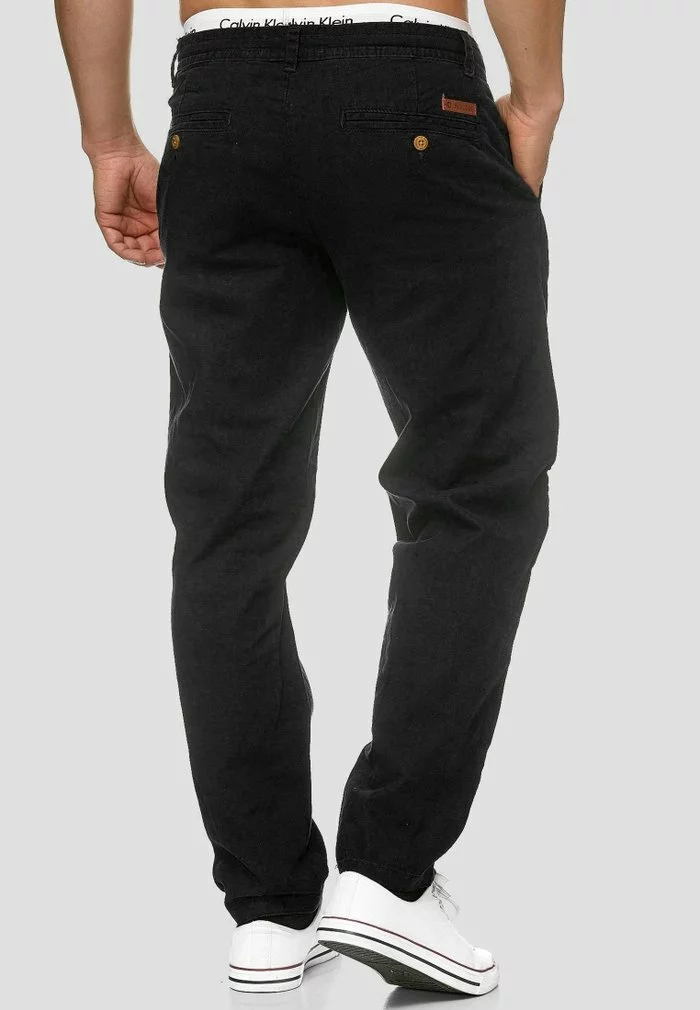 INDICODE JEANS Chino - Black 3 INDICODE JEANS Chino - Black – Image 3