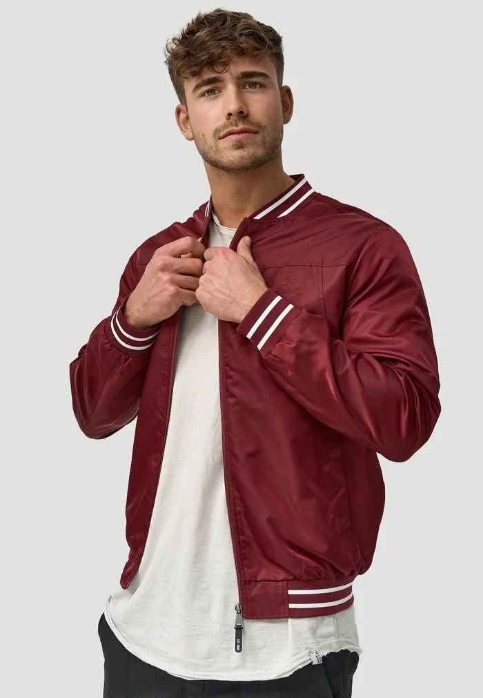 INDICODE JEANS MANOS - Blouson Bomber - Bordeaux 5 INDICODE JEANS MANOS - Blouson Bomber - Bordeaux – Image 5