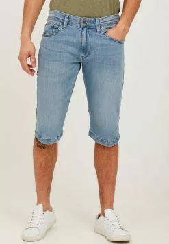 INDICODE JEANS IDQUINCE - Short En Jean - Blue Wash
