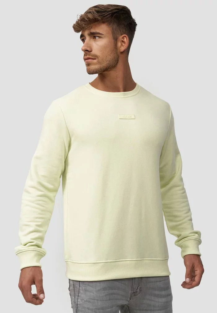 INDICODE JEANS BAXTER - Sweatshirt - Lime Cream 5 INDICODE JEANS BAXTER - Sweatshirt - Lime Cream – Image 5