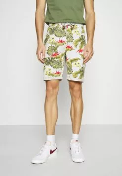 INDICODE JEANS FLOWERS - Short - Offwhite