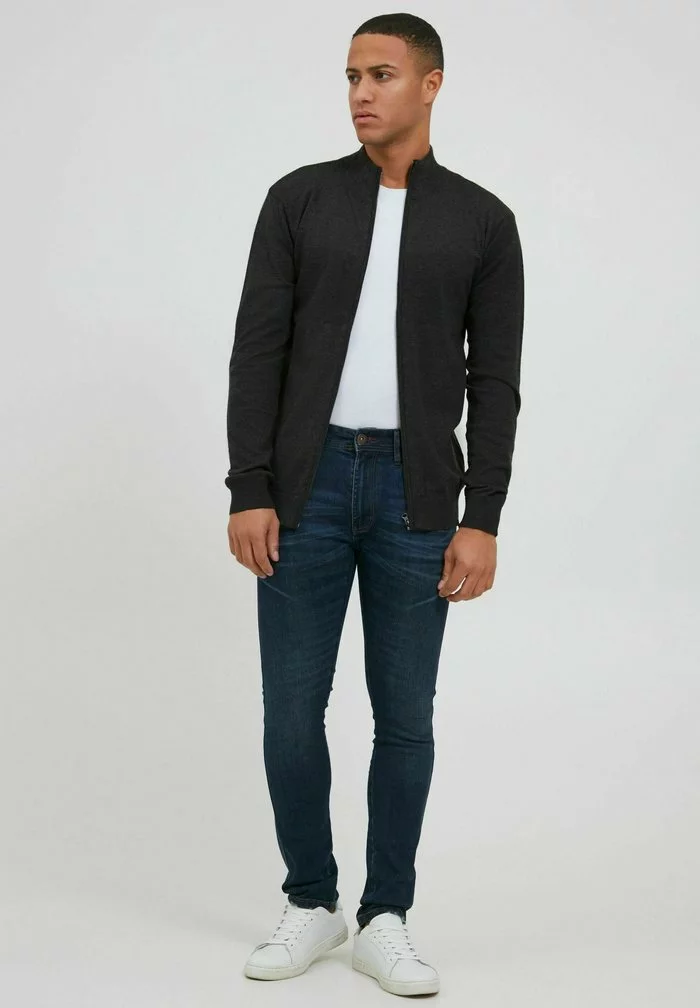 INDICODE JEANS IDERNOLDO - Gilet - Charcoal Mix 2 INDICODE JEANS IDERNOLDO - Gilet - Charcoal Mix – Image 2