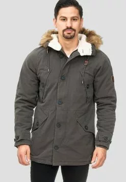 INDICODE JEANS Veste D'hiver - Anthracite