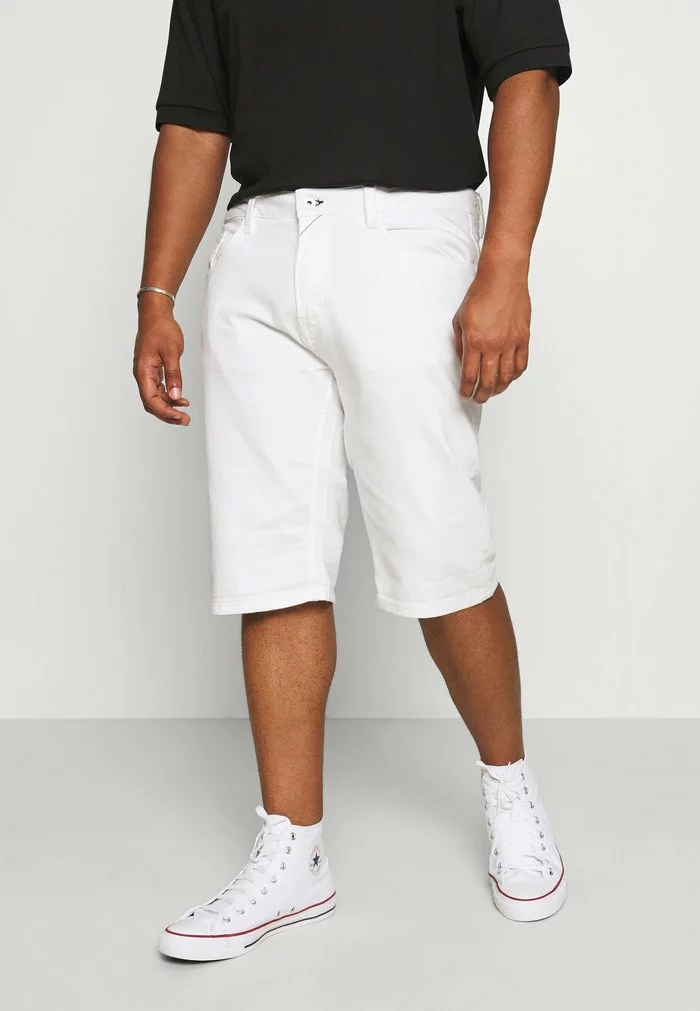 INDICODE JEANS KEN PLUS - Short En Jean - Offwhite 1 INDICODE JEANS KEN PLUS - Short En Jean - Offwhite