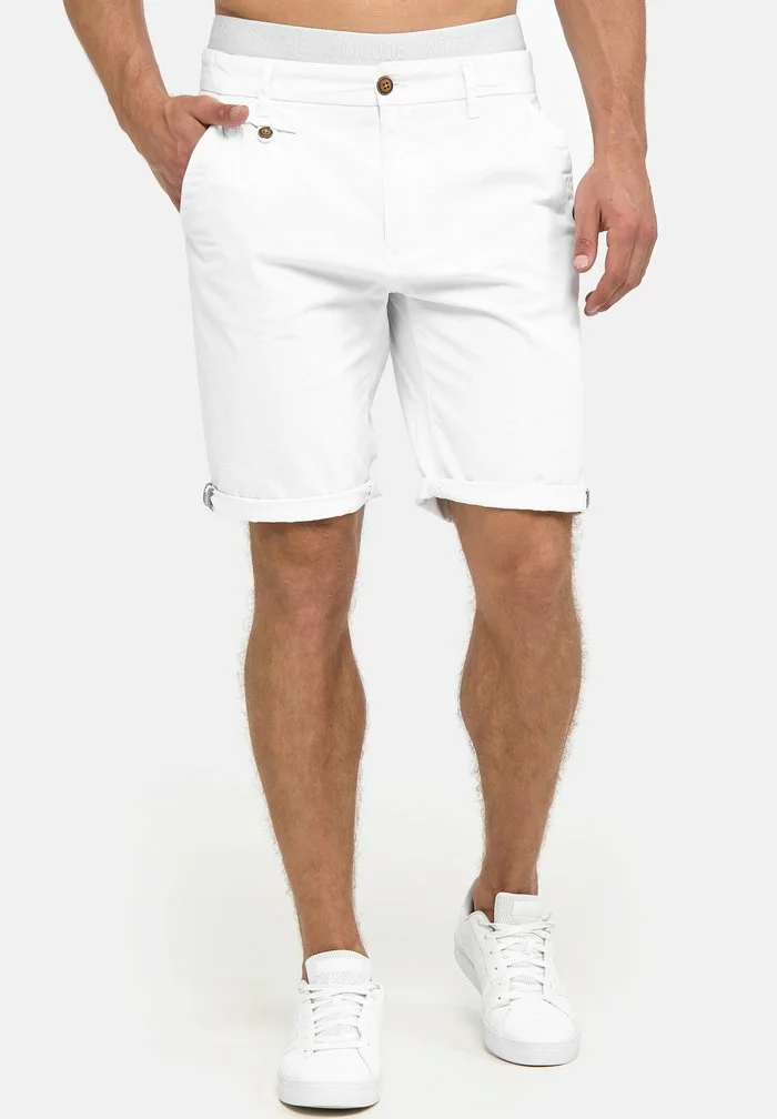 INDICODE JEANS CASUAL FIT - Short - Off White 1 INDICODE JEANS CASUAL FIT - Short - Off White