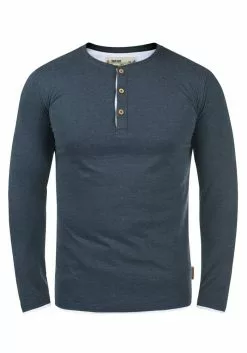 INDICODE JEANS IDGIFFORD - T-shirt à Manches Longues - Navy Mix -INDICODE JEANS Boutique 96a39abc12194cac85b38679d705831d