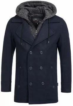 INDICODE JEANS Manteau Court - Dark Blue -INDICODE JEANS Boutique 96cbce21a85141aca612382429a9d6d6