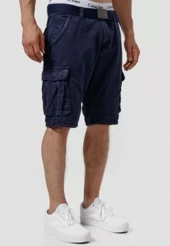 INDICODE JEANS MONROE - Short - Navy -INDICODE JEANS Boutique 9728a5ff154a4c4fafefa976e7820216