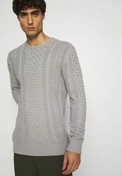 INDICODE JEANS BELINSKI - Pullover - Mottled Light Grey -INDICODE JEANS Boutique 985e24ddafd047bd9700c6c5fac9c4d1