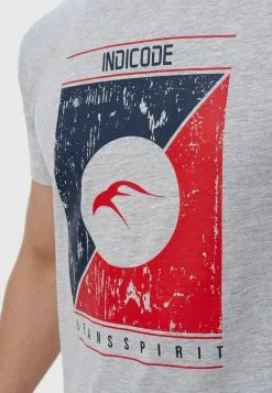 INDICODE JEANS T-shirt Imprimé - Lt Grey Mix -INDICODE JEANS Boutique 9902a9f9cc124b7692f6d29e3789bb12
