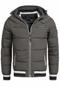 INDICODE JEANS MARLON - Veste D'hiver - Grey -INDICODE JEANS Boutique 99639c3874d54bac98d4526b01484502