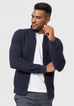 INDICODE JEANS BERMIE - Sweat à Capuche Zippé - Navy -INDICODE JEANS Boutique 996b82d119a04fbb89af22dc6e5183dc